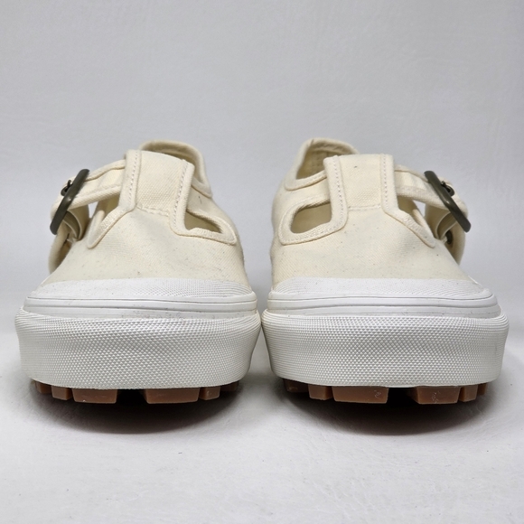 Vans Style 93 Mary Jane Women's Size 9 Beige Linen Canvas Buckle Shoes NEW - Picture 8 of 11